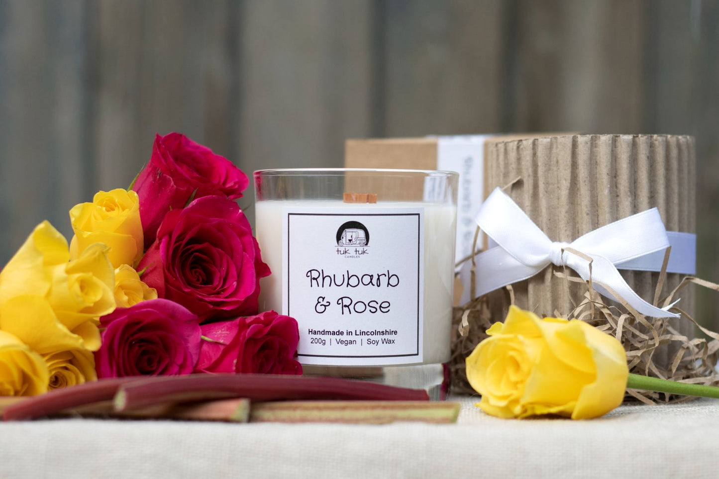 Rhubard & Rose Candle