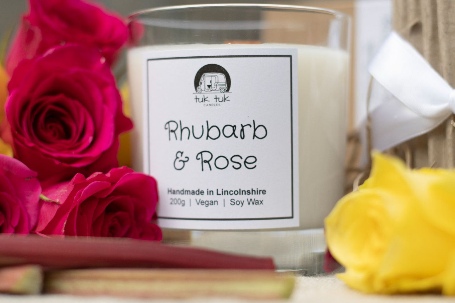 Rhubard & Rose Candle